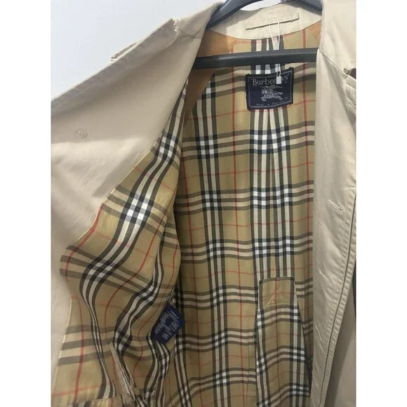 BURBERRY sizeL Trench Coat Liner Belt Nova Check Beige SizeL